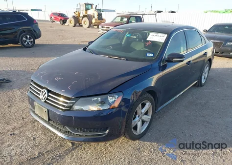 2013 Volkswagen Passat 2.5L Se from USA, damaged, VIN 1VWBH7A30DC104718